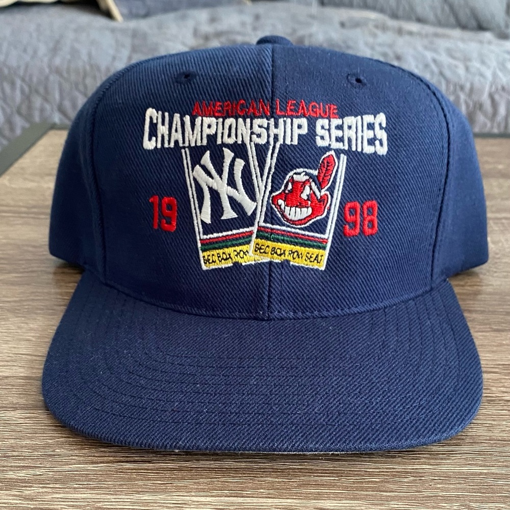 Vintage 1998 Yankees Braves American League Championship Snapback